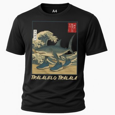 Tralalero Tralala Funny Shark Meme Italian Brainrot Japanese Performance Shirt