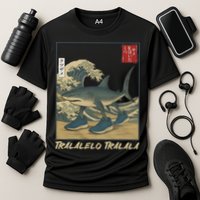 Tralalero Tralala Funny Shark Meme Italian Brainrot Japanese Cooling Performance Crew T-Shirt