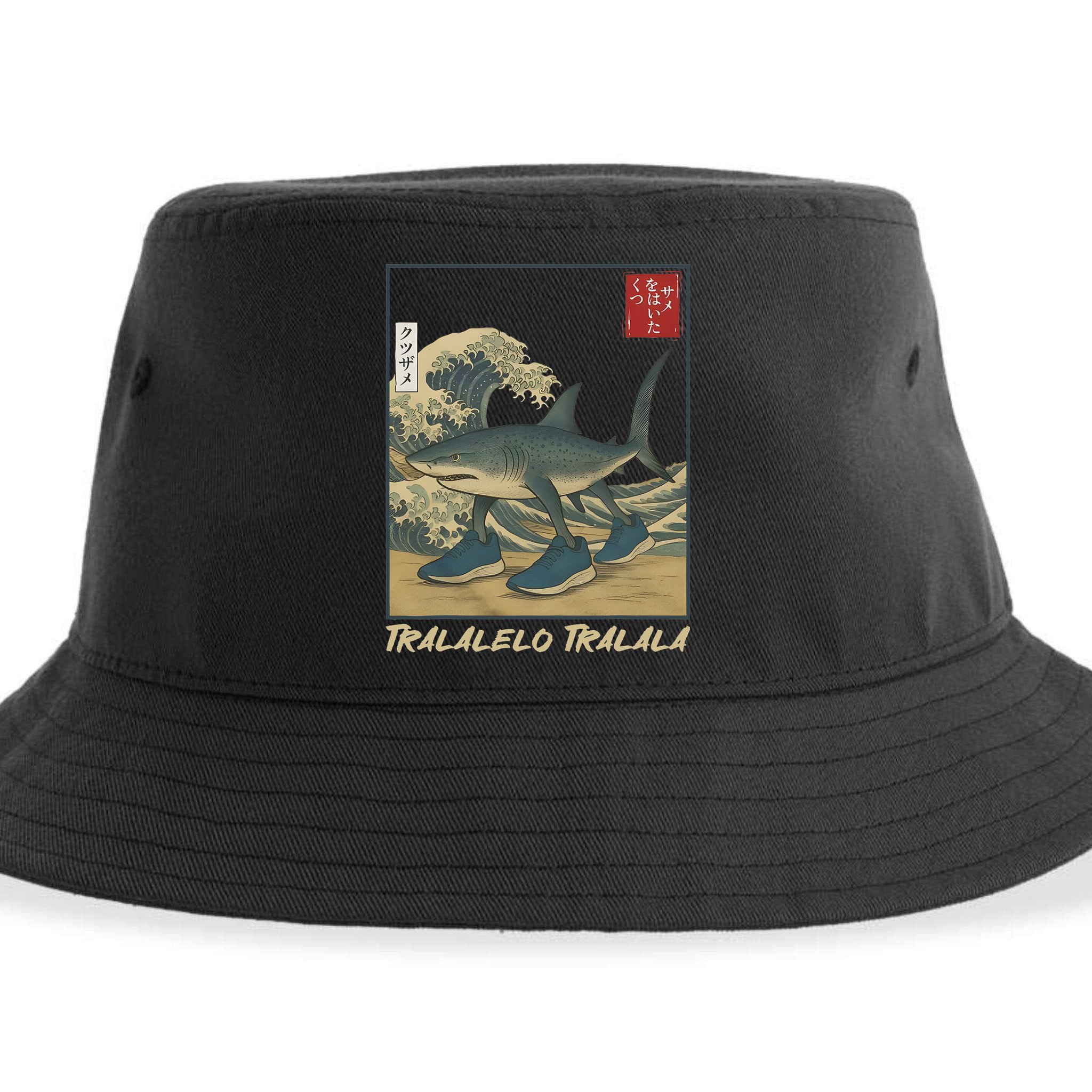 Tralalero Tralala Funny Shark Meme Italian Brainrot Japanese Sustainable Bucket Hat