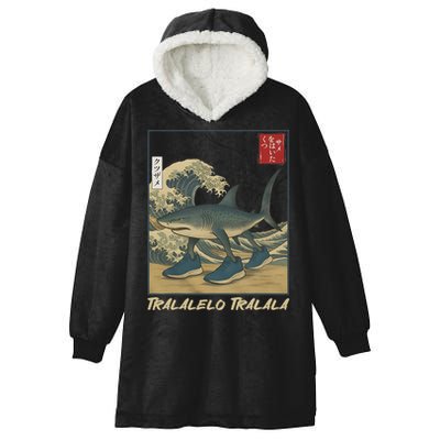Tralalero Tralala Funny Shark Meme Italian Brainrot Japanese Hooded Wearable Blanket