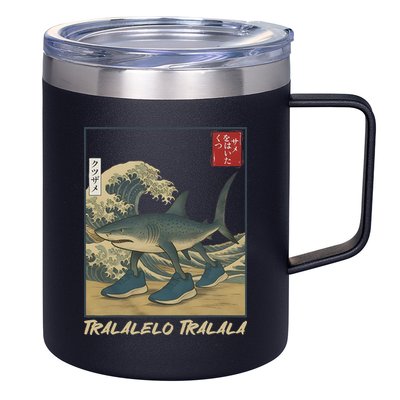 Tralalero Tralala Funny Shark Meme Italian Brainrot Japanese 12oz Stainless Steel Coffee Mug