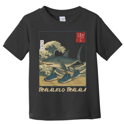 Tralalero Tralala Funny Shark Meme Italian Brainrot Japanese Toddler T-Shirt