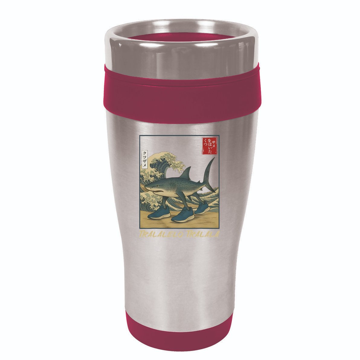 Tralalero Tralala Funny Shark Meme Italian Brainrot Japanese 16oz Travel Tumbler