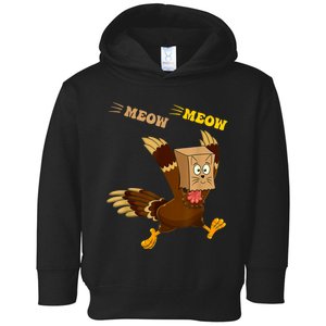 Thanksgiving Turkey Fake Cat Meow Funny Toddler Hoodie