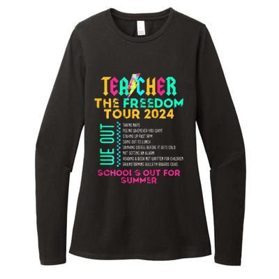 Teacher The Freedom 2024 Schools Out For Summer Womens CVC Long Sleeve Shirt