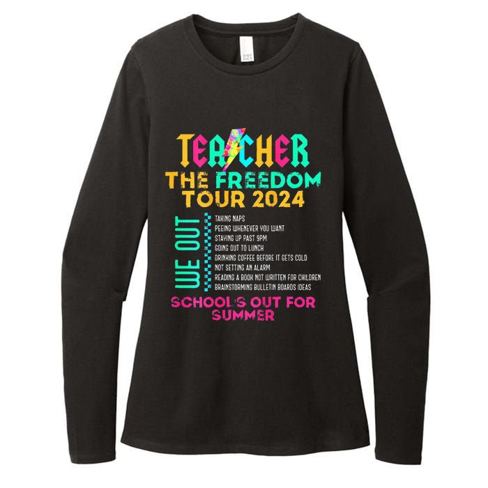 Teacher The Freedom 2024 Schools Out For Summer Womens CVC Long Sleeve Shirt