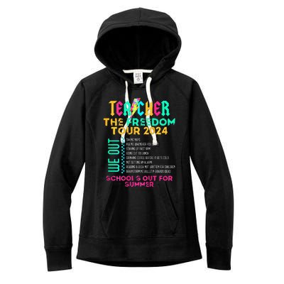 Teacher The Freedom 2024 Schools Out For Summer Women's Fleece Hoodie