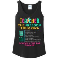 Teacher The Freedom 2024 Schools Out For Summer Ladies Essential Tank