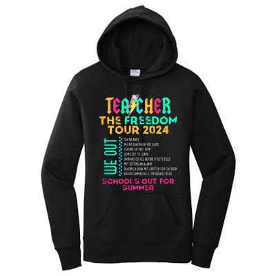 Teacher The Freedom 2024 Schools Out For Summer Women's Pullover Hoodie