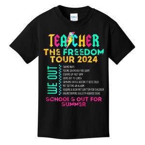 Teacher The Freedom Summer Last Day Of School Kids T-Shirt