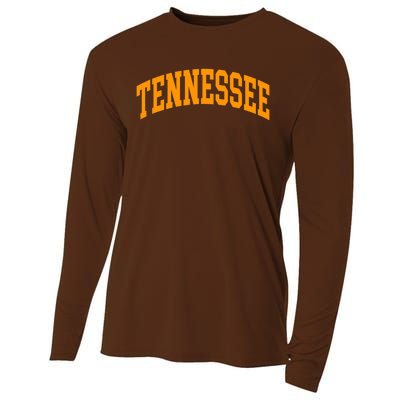 Tennessee TN Football Baseball Sport Fans Cooling Performance Long Sleeve Crew