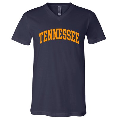 Tennessee TN Football Baseball Sport Fans V-Neck T-Shirt