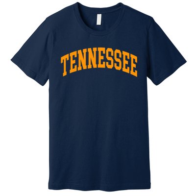 Tennessee TN Football Baseball Sport Fans Premium T-Shirt