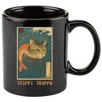 Trippi Troppa Funny Italian Brainrot Meme Japanese 11oz C Handle Ceramic Mug