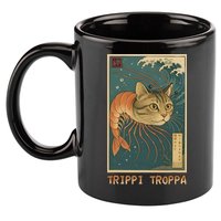 Trippi Troppa Funny Italian Brainrot Meme Japanese 11oz C Handle Ceramic Mug