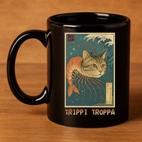Trippi Troppa Funny Italian Brainrot Meme Japanese 11oz C Handle Ceramic Mug