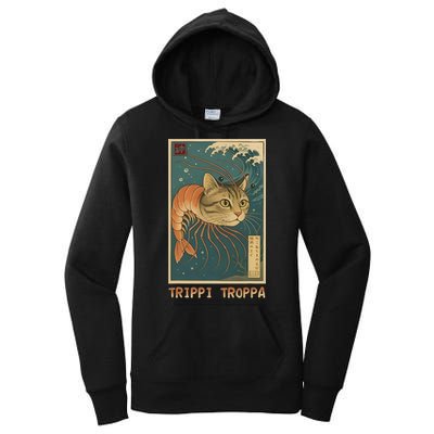 Trippi Troppa Funny Italian Brainrot Meme Japanese Women's Pullover Hoodie