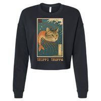 Trippi Troppa Funny Italian Brainrot Meme Japanese Cropped Pullover Crew