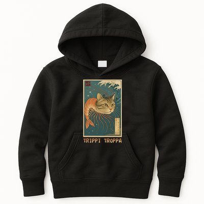 Trippi Troppa Funny Italian Brainrot Meme Japanese Kids Hoodie