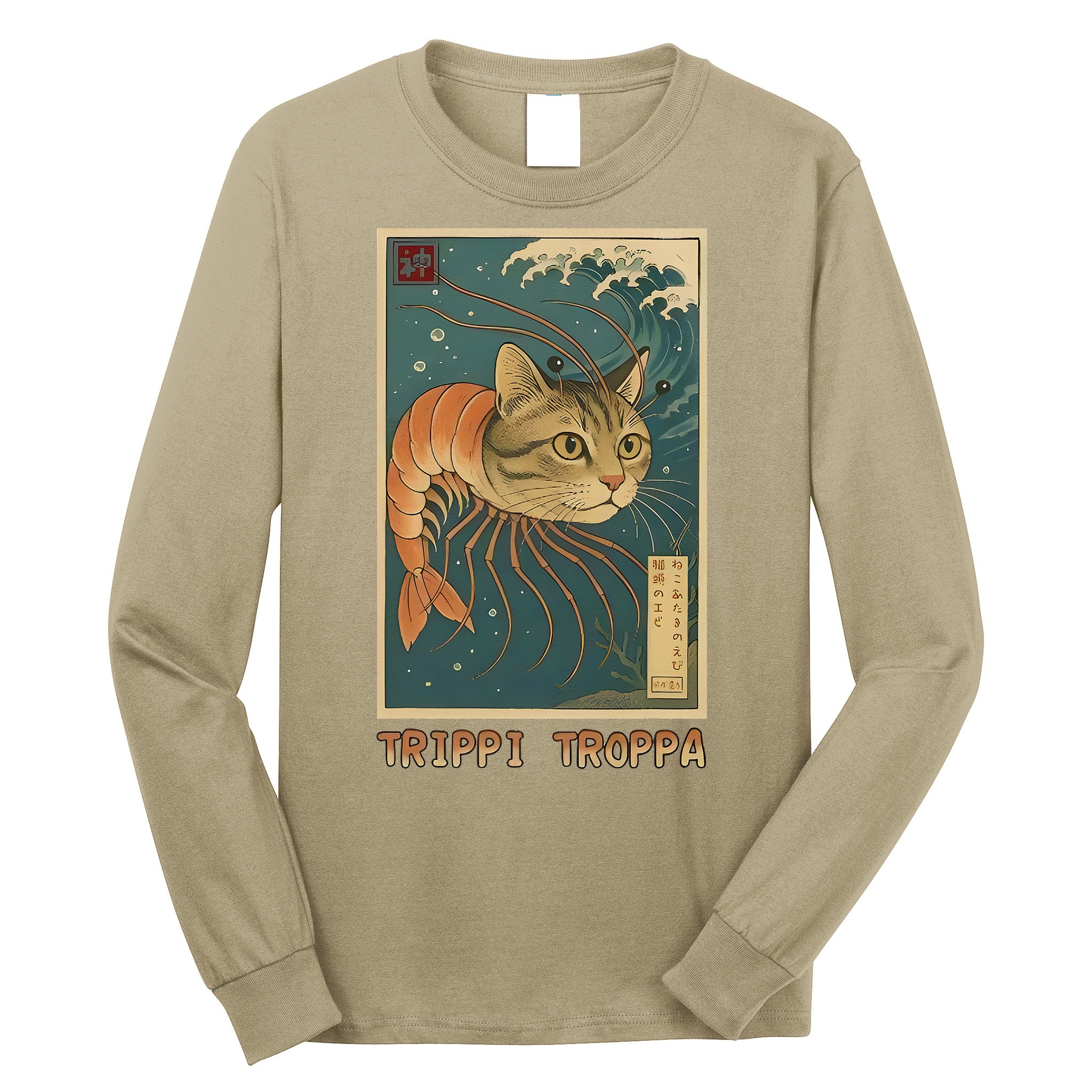 Trippi Troppa Funny Italian Brainrot Meme Japanese Long Sleeve Shirt