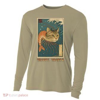 Trippi Troppa Funny Italian Brainrot Meme Japanese Cooling Performance Long Sleeve Crew