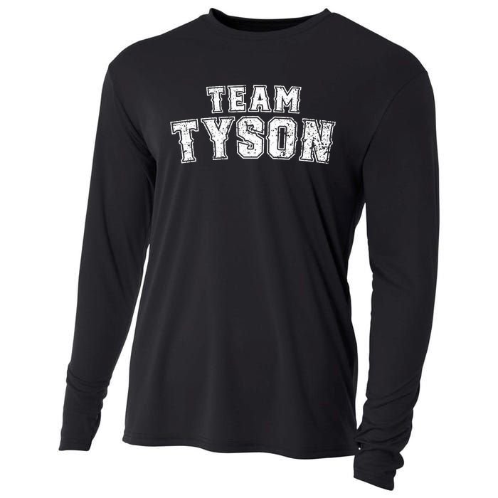 Team Tyson Family Personalized Name Tyson Vintage Cooling Performance Long Sleeve Crew