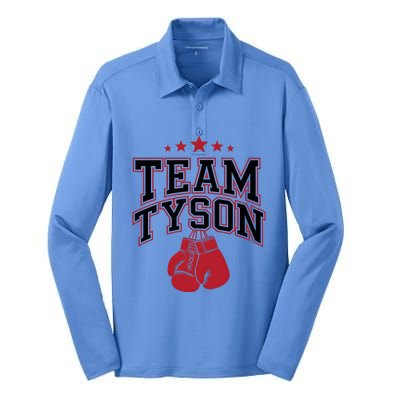 Team Tyson Family Personalized Name Silk Touch Performance Long Sleeve Polo