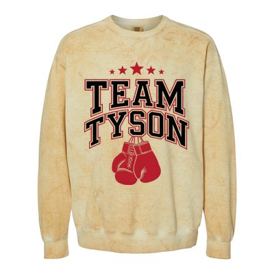 Team Tyson Family Personalized Name Colorblast Crewneck Sweatshirt