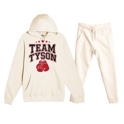 Team Tyson Family Personalized Name Premium Hooded Sweatsuit Set