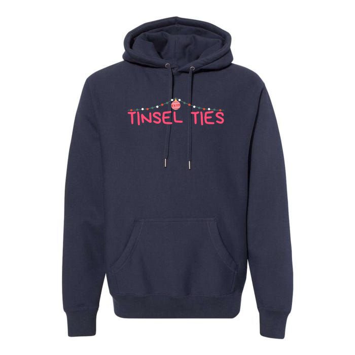 Tinsel Ties Funny Jingle Balls , Merry Christmas Premium Hoodie