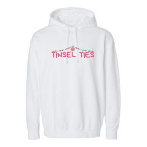 Tinsel Ties Funny Jingle Balls , Merry Christmas Garment-Dyed Fleece Hoodie