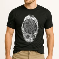 Table Tennis Fingerprint Ping Pong Table Tennis Player Performance Shirt