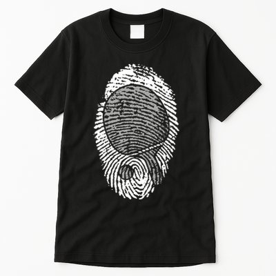 Table Tennis Fingerprint Ping Pong Table Tennis Player Tall T-Shirt