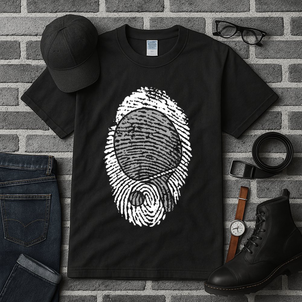 Table Tennis Fingerprint Ping Pong Table Tennis Player Tall T-Shirt