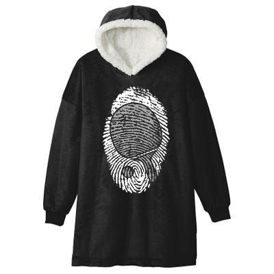 Table Tennis Fingerprint Ping Pong Table Tennis Player Hooded Wearable Blanket