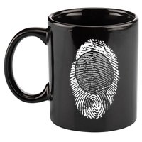 Table Tennis Fingerprint Ping Pong Table Tennis Player 11oz C Handle Ceramic Mug