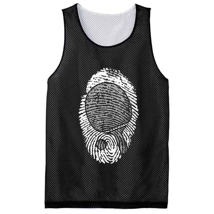 Table Tennis Fingerprint Ping Pong Table Tennis Player Mesh Reversible Basketball Jersey Tank