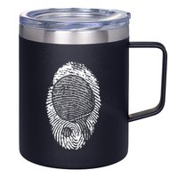 Table Tennis Fingerprint Ping Pong Table Tennis Player 12oz Stainless Steel Coffee Mug