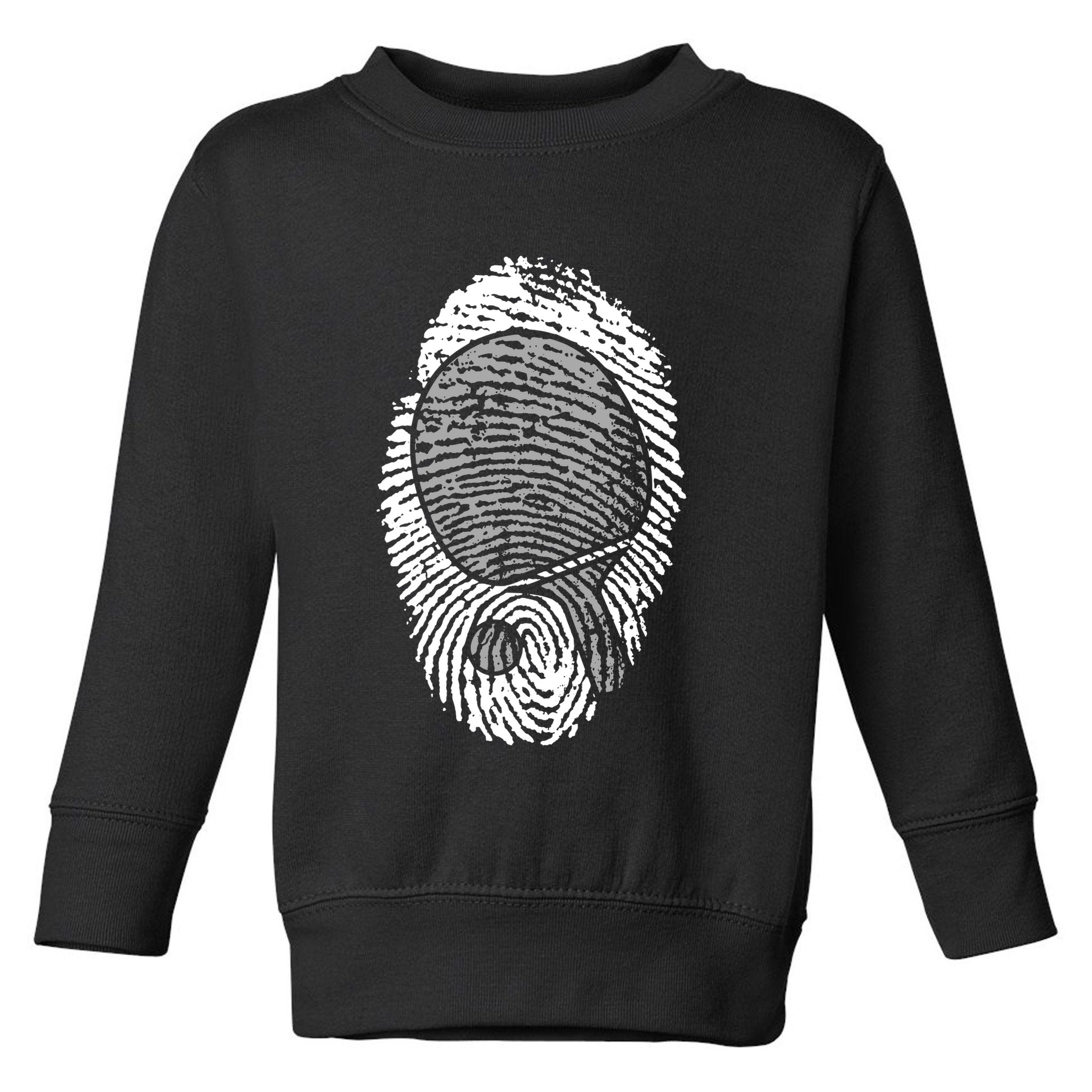 Table Tennis Fingerprint Ping Pong Table Tennis Player Toddler Sweatshirt