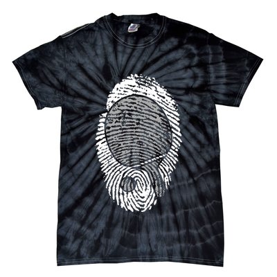 Table Tennis Fingerprint Ping Pong Table Tennis Player Tie-Dye T-Shirt