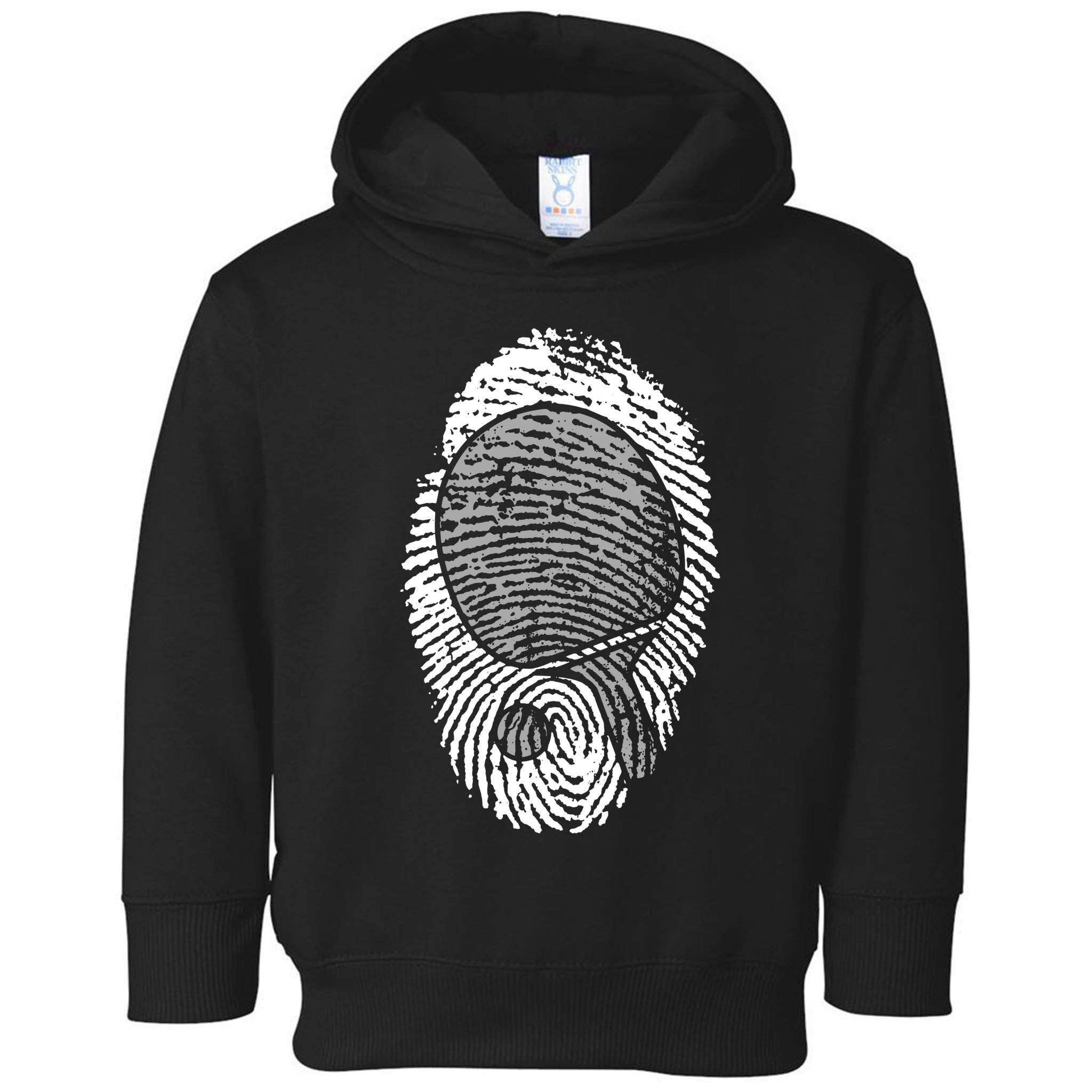 Table Tennis Fingerprint Ping Pong Table Tennis Player Toddler Hoodie