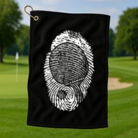 Table Tennis Fingerprint Ping Pong Table Tennis Player Golf Towel