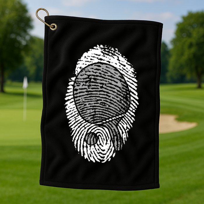 Table Tennis Fingerprint Ping Pong Table Tennis Player Golf Towel