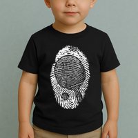 Table Tennis Fingerprint Ping Pong Table Tennis Player Toddler T-Shirt