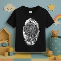 Table Tennis Fingerprint Ping Pong Table Tennis Player Toddler T-Shirt