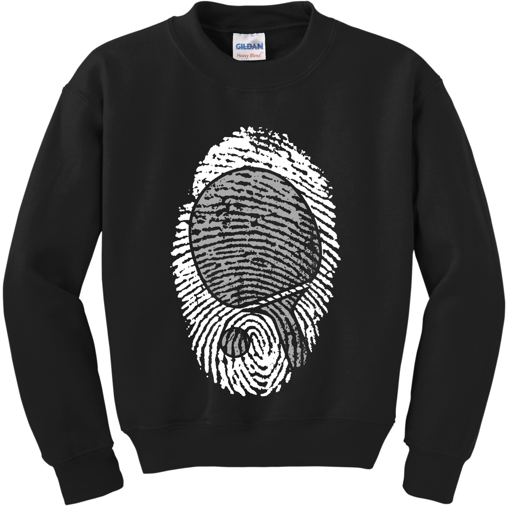 Table Tennis Fingerprint Ping Pong Table Tennis Player Kids Sweatshirt
