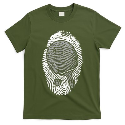 Table Tennis Fingerprint Ping Pong Table Tennis Player T-Shirt
