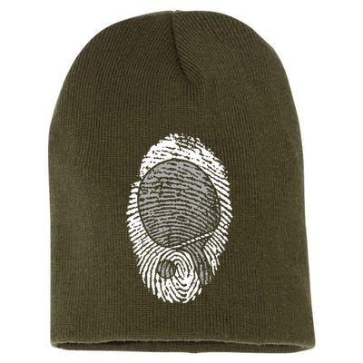 Table Tennis Fingerprint Ping Pong Table Tennis Player Short Acrylic Beanie
