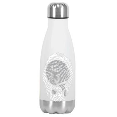 Table Tennis Fingerprint Ping Pong Table Tennis Player Stainless Steel Insulated Water Bottle