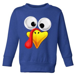 Thanksgiving Turkey Face Matching Family Costume Gift Toddler Sweatshirt